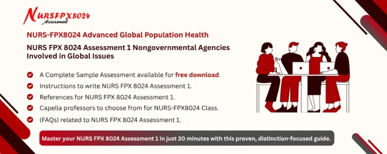 NURS FPX 8024 Assessment 1 Nongovernmental Agencies Involved in Global Issues