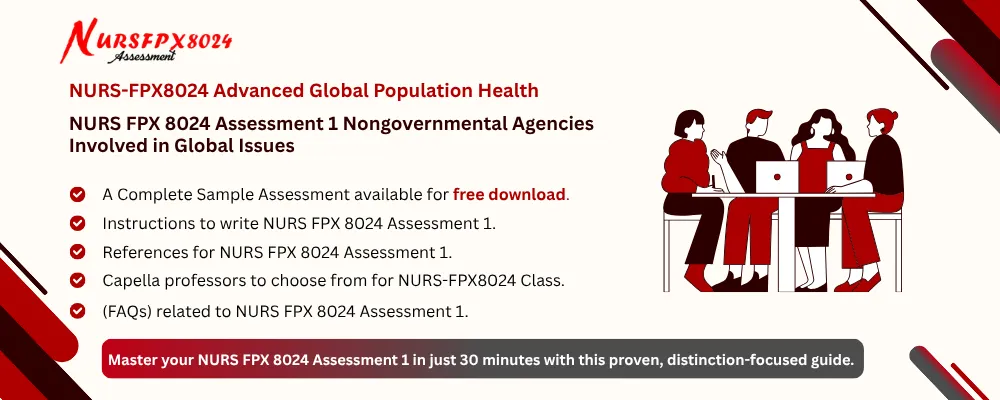 NURS FPX 8024 Assessment 1 Nongovernmental Agencies Involved in Global Issues